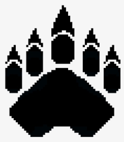 Bear Paw Pixel Art, HD Png Download, Transparent PNG