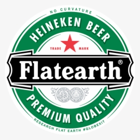 Transparent Flat Earth Png - Rotulo Da Cerveja Heineken, Png Download, Transparent PNG