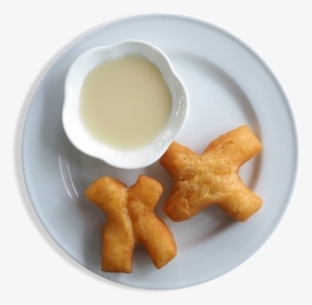 Plate, Fried Food, Dip, White, Chinese, Cooked - ปาท่องโก๋ คู่, HD Png Download, Transparent PNG