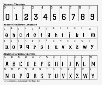 Font Details Ncaa Baylor Bear Claw - Burbank Big Condensed Black Font, HD Png Download, Transparent PNG
