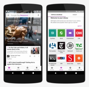 Newsstand 1 - Google Play Newsstand, HD Png Download, Transparent PNG