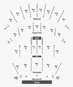 Seat Number Altria Theater Seating Chart, HD Png Download, Transparent PNG