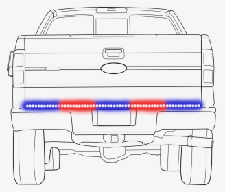 Car Outline-rear Runner - Line Art, HD Png Download, Transparent PNG