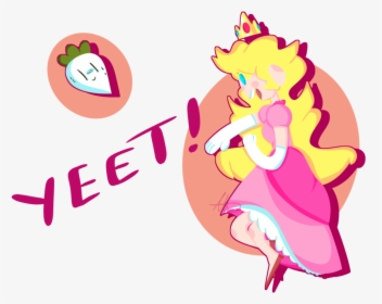 Peach Just Fucking Yeets Her Turnip In Smash - Cartoon, HD Png Download, Transparent PNG