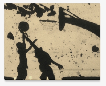 Spring Basketball Silhouette Fun Canvas Print 20 X16 - Shadow, HD Png Download, Transparent PNG