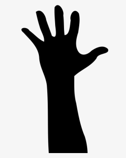 Silhouette,thumb,hand - Raise Hands Clipart Gif, HD Png Download, Transparent PNG