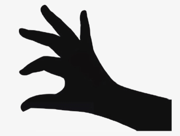 Silhouette Thumb Pinch Hand - Hand Pinch Png, Transparent Png, Transparent PNG
