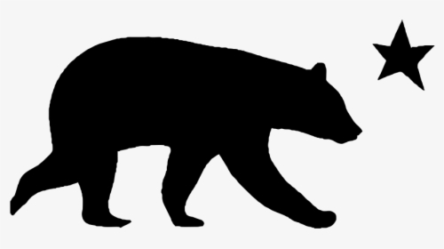 Panda Silhouette Png - Bear And A Star, Transparent Png, Transparent PNG
