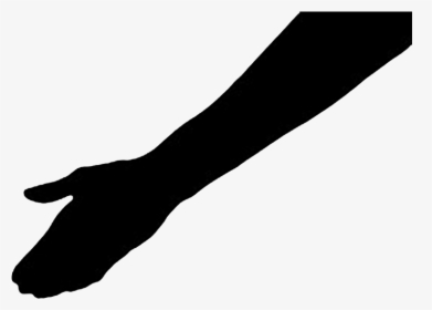 A Hand Reaching Out - Hand Reaching Down Silhouette, HD Png Download, Transparent PNG