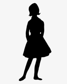 Girl-silhouette - Cute Girl Silhouette Png, Transparent Png, Transparent PNG