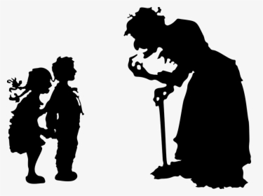 Witch, Woman, Silhouette, Hansel, Gretel, Children - Hansel And Gretel Shadow, HD Png Download, Transparent PNG