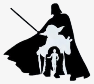 Transparent Darth Vader Clipart - Silhouette Star Wars Clipart, HD Png Download, Transparent PNG