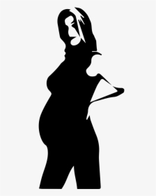 Pregnancy Pregnant Mother - Silhouette Anime, HD Png Download, Transparent PNG