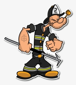 Popeye Firefighter, HD Png Download, Transparent PNG