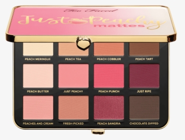 Too Faced Just Peachy Velvet Matte Eyeshadow Palette - Matte Eyeshadow Palette Best, HD Png Download, Transparent PNG