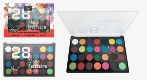 28 Matte Eyeshadow Palette, HD Png Download, Transparent PNG