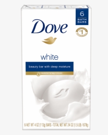 Dove White Beauty Bar - Dove 6 Bar Soap, HD Png Download, Transparent PNG