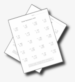 Math Antihrap Large - Math Worksheet Clip Art, HD Png Download, Transparent PNG