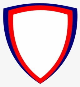 Shield, Wht W Red Border Svg Clip Arts - Red And Blue Shield, HD Png Download, Transparent PNG