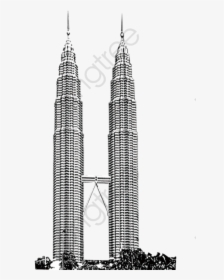 Transparent Tall Building Clipart - Petronas Twin Tower Png, Png Download, Transparent PNG