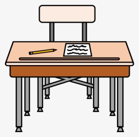Empty Seat With A - Student Desk Clipart, HD Png Download, Transparent PNG