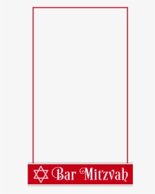 Free Red And White Bar Mitzvah Snapchat Geofilter - Paper Product, HD Png Download, Transparent PNG