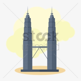Download Skyscraper Clipart Petronas Towers World Trade - Petronas Twin Towers Illustration, HD Png Download, Transparent PNG