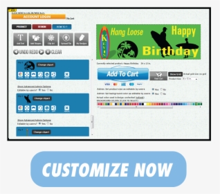 Hang Loose Happy Birthday Banner - Online Advertising, HD Png Download, Transparent PNG