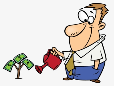 Watering Money Tree Image Library Stock - Watering Money Tree Png, Transparent Png, Transparent PNG