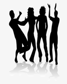Group Dancing Silhouette Png - People Dancing Silhouette Png Transparent, Png Download, Transparent PNG