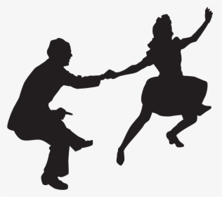 Swing Dance Silhouette Png, Transparent Png, Transparent PNG