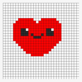 Cute Kawaii Heart Perler Bead Pattern / Bead Sprite - Master Chief Helmet Pixel Art, HD Png Download, Transparent PNG