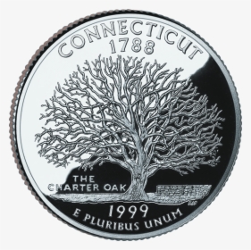 1999 Ct Proof - Connecticut State Quarter, HD Png Download, Transparent PNG