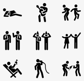 Birthday Pictograms - Daily Activities Png, Transparent Png, Transparent PNG