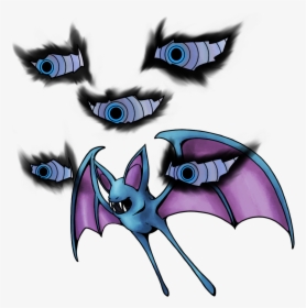 Zubat Used Mean Look Game Art Hq Pokemon Art Tribute - Zubat Used Mean Look, HD Png Download, Transparent PNG