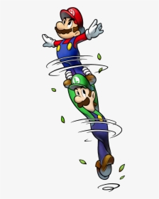 Image - Mario And Luigi Spin Jump, HD Png Download, Transparent PNG