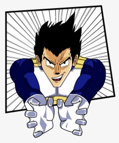 I Tried Drawing Vegeta In My Own Style At The Start - Cartoon, HD Png Download, Transparent PNG