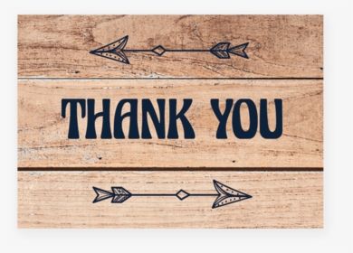 Printable Rustic Thank You Cards With Wood Background - Rustic Thank You Printables, HD Png Download, Transparent PNG