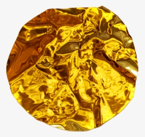 #golden #circle #foil #texture #frame #realistic #wrinkles, HD Png Download, Transparent PNG