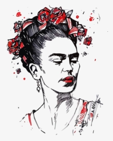 Sketch Drawings Of Frida Kahlo, HD Png Download, Transparent PNG