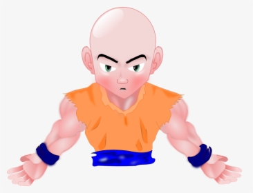 Muscle Man Cartoon Character 10, Buy Clip Art - Bald Cartoon Characters Orange, HD Png Download, Transparent PNG