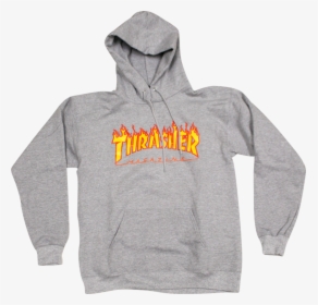 Thrasher Magazine Flame Logo Pullover Sweatshirt, HD Png Download, Transparent PNG