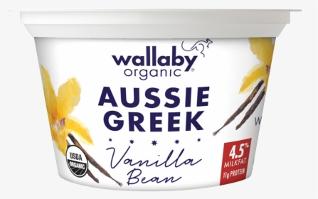 Wallaby Vanilla Bean Organic Whole Milk Greek Yogurt - Wallaby Greek Yogurt Vanilla Bean, HD Png Download, Transparent PNG