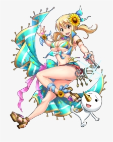 Lucy Heartfilia And Plue Drawn By Genezizpaz - Shironeko Project Fairy Tail, HD Png Download, Transparent PNG