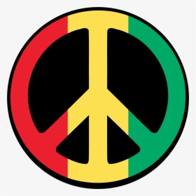 Symbol For Peace - Peace Sign Red Yellow Green, HD Png Download, Transparent PNG