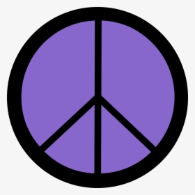 Peace Sign Clipart Purple - Circle With A Line Symbols, HD Png Download, Transparent PNG