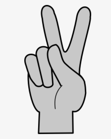 V-sign - Cartoon Peace Sign Fingers, HD Png Download, Transparent PNG