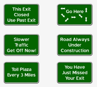Highway Signs, Freeway, Funny Signs, Highway, Road - Have To Burn The Rope, HD Png Download, Transparent PNG