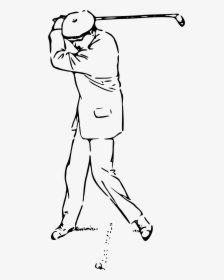Golfer At The Top Of The Stroke Clip Arts - Golfer Clip Art, HD Png Download, Transparent PNG