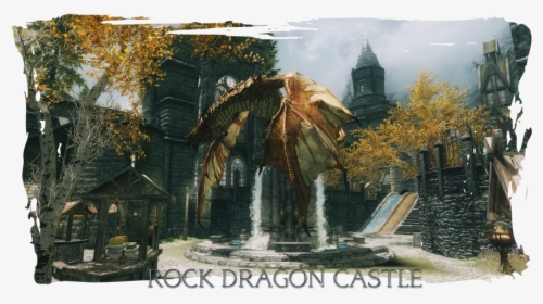 Transparent Skyrim Dragon Png - Skyrim Dragon Castle Mod, Png Download, Transparent PNG